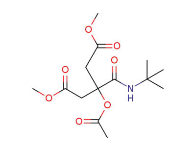 dimethyl 3-(tertbutylcarbamoyl)-3-acetoxy-pentanedioate